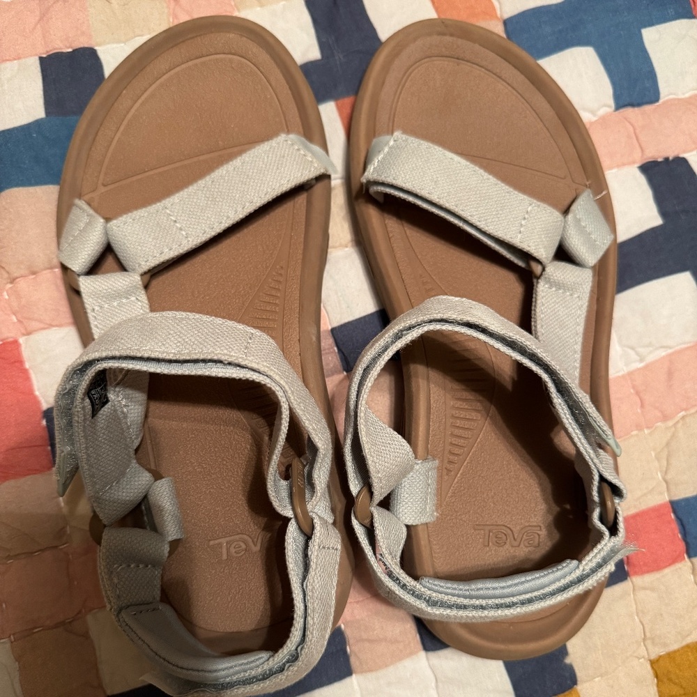 Teva Sandals- Light Blue- Size 8-Hurricane Explorer